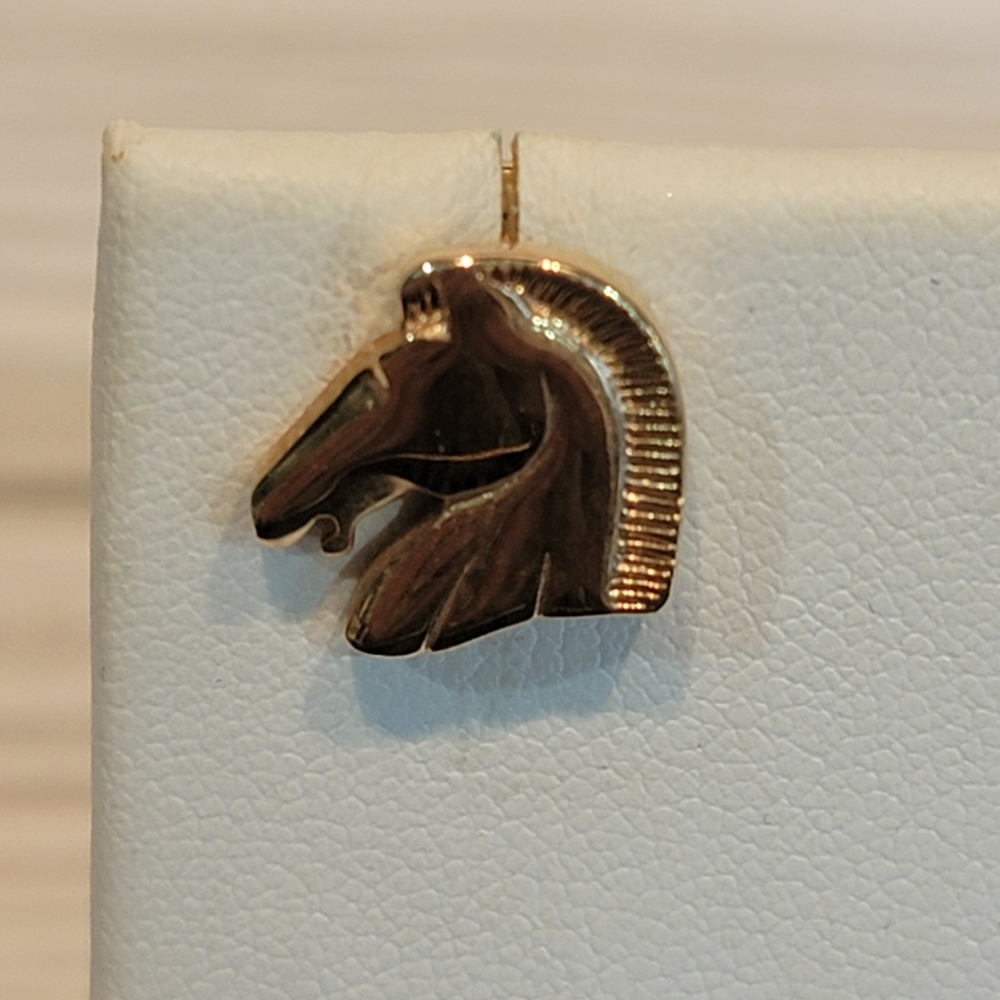 Vintage 1979 Avon Bold Stallion Horse Head Tie Tack Equestrian Pin